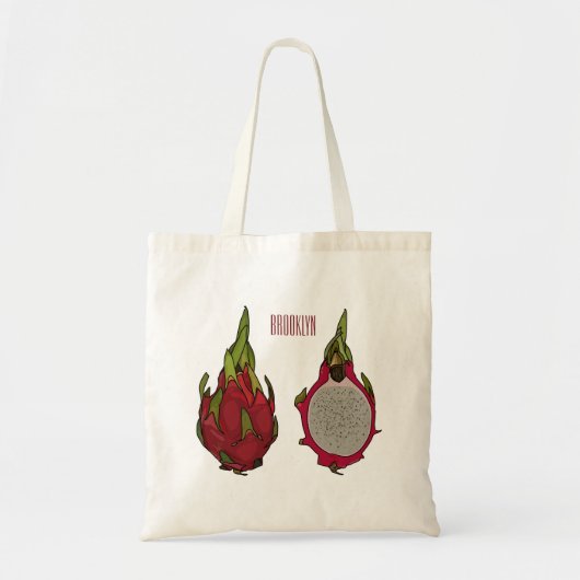 Tekenvruchtenafbeelding cartoon tote bag (Voorkant)