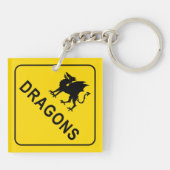 Tekenwaarschuwingsbord Sleutelhanger (Achterkant)