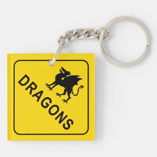 Tekenwaarschuwingsbord Sleutelhanger (Achterkant)