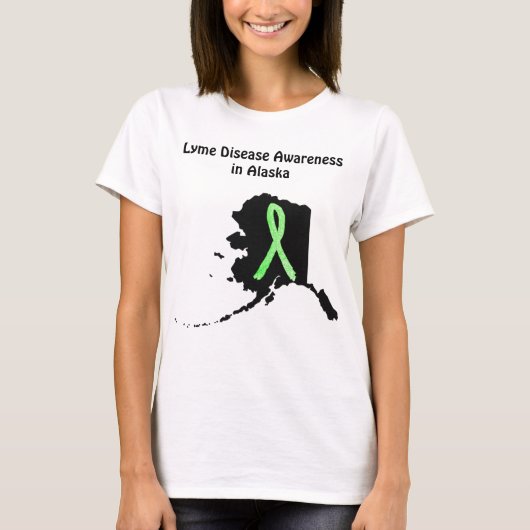 Tekenziekte bewustzijn in Alaska Dames Shirt (Voorkant)