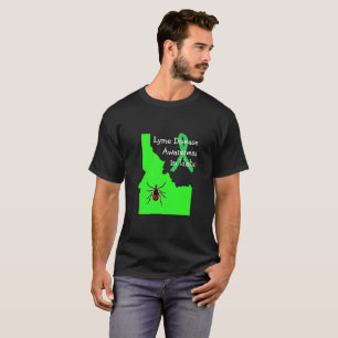 Tekenziekte-bewustzijn in Idaho-teken-shirt T-shirt