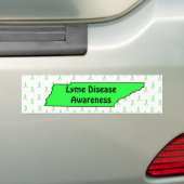 Tekenziekte bewustzijn IN Tennessee bumpersticker (Op auto)