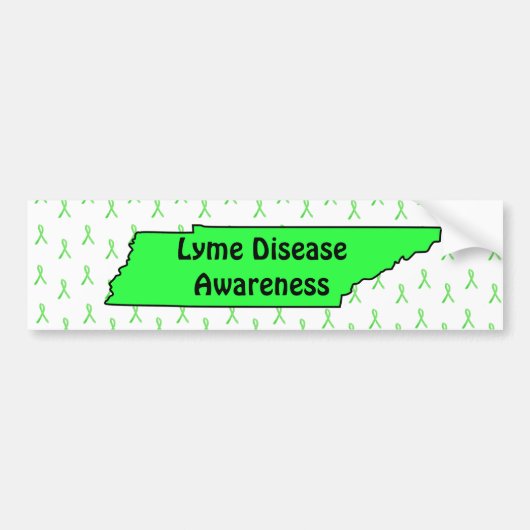 Tekenziekte bewustzijn IN Tennessee bumpersticker (Voorkant)