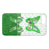Tekenziekte Bewustzijn Vlinder Nep Glitter Case-Mate iPhone Case (Achterkant (Horizontaal))