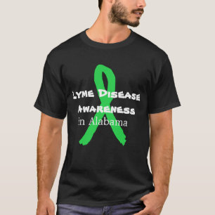 Tekenziektebewustzijn in Alabama T-shirt met Lyme