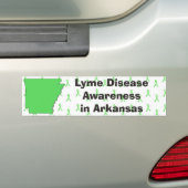 Tekenziektebewustzijn in Arkansas bumpersticker (Op auto)