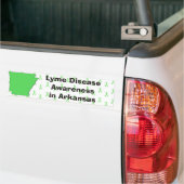 Tekenziektebewustzijn in Arkansas bumpersticker (Op Truck)
