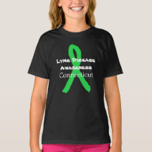Tekenziektebewustzijn in Connecticut T-shirt