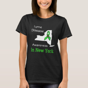 Tekenziektebewustzijn in New York T-shirt