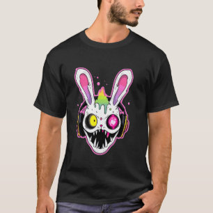 Tekk Drum and Bass DJ Rabbit Trippy EDM Rave T-shirt