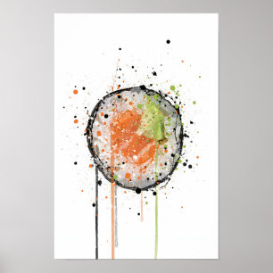 Tekkamaki Zalm Sushi Rol Poster