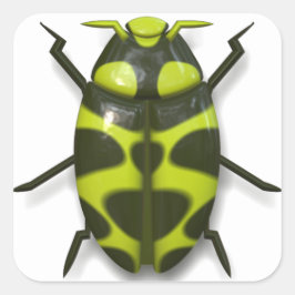 Tekke insecteninsecten vierkante sticker