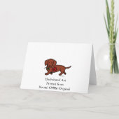 Tekkel en een bloemcartoon kaart (Achterkant)