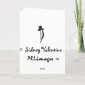 Tekkel Sidney Valentine Card Feestdagen Kaart (Achterkant)