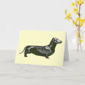 tekkel skelet kaart (Gele Bloem)