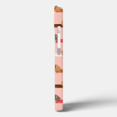 Tekkels op Roze Case-Mate iPhone Case (Achterkant / Links)