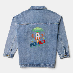TEKNOFEST Raketontwerp - Luchtvaart en Technologie Denim Jacket