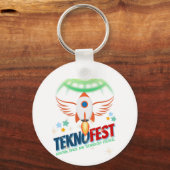 TEKNOFEST Rocket Design - Luchtvaart en Technologi Sleutelhanger (Achterkant)