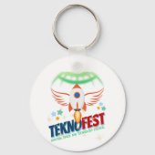 TEKNOFEST Rocket Design - Luchtvaart en Technologi Sleutelhanger (Achterkant)