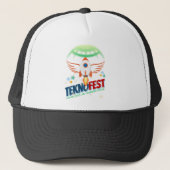 TEKNOFEST Rocket Design - Luchtvaart en Technologi Trucker Pet (Voorkant)