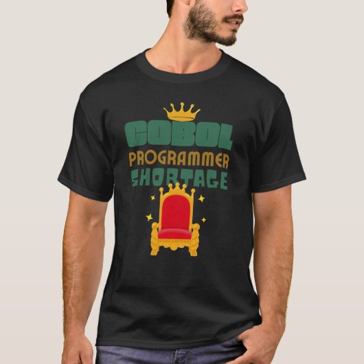 Tekort aan Cobol programmeurs T-shirt (Voorkant)
