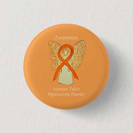 Tekort aan hyperactiviteitsstoornis (ADHD) Pijn Ronde Button 3,2 Cm (Voorkant)
