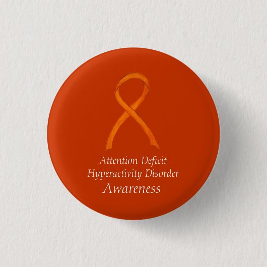 Tekort aan hyperactiviteitsstoornis (ADHD) Pijn Ronde Button 3,2 Cm (Voorkant)