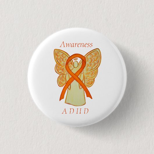 Tekort aan hyperactiviteitsstoornis (ADHD) Pijn Ronde Button 3,2 Cm (Voorkant)