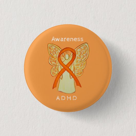 Tekort aan hyperactiviteitsstoornis (ADHD) Pijn Ronde Button 3,2 Cm (Voorkant)