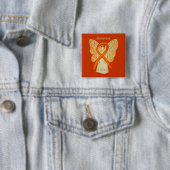Tekort aan hyperactiviteitsstoornis (ADHD) Pijn Vierkante Button 5,1 Cm (In situ)