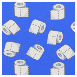 Tekort aan toiletpapier. Joke. toiletten. Blauw Stof