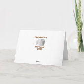 Tekort aan toiletpapier kaart (Achterkant)