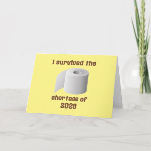 Tekort aan toiletpapier kaart