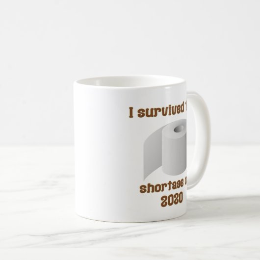 Tekort aan toiletpapier koffiemok (Voorkant rechts)