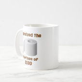 Tekort aan toiletpapier koffiemok (Voorkant links)