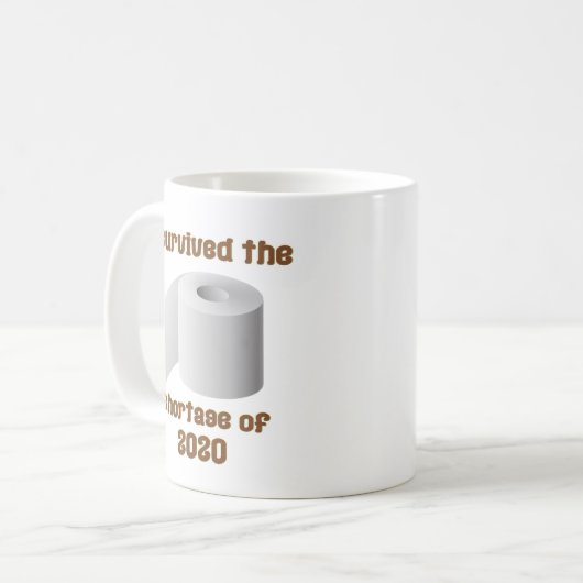 Tekort aan toiletpapier koffiemok (Voorkant links)