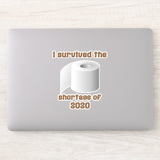 Tekort aan toiletpapier sticker (Computer)