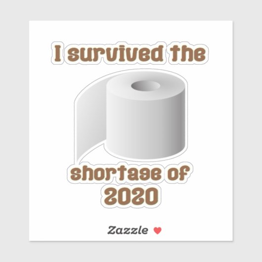 Tekort aan toiletpapier sticker (Vel)