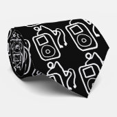 Tekort iPod Black Necktie Stropdas (Opgerold)