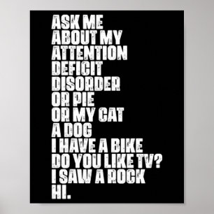 Tekort stoornis Dyslexie Asperger Spectrum Poster