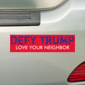 TEKORT TRUMP MET deze bumpersticker (Op auto)