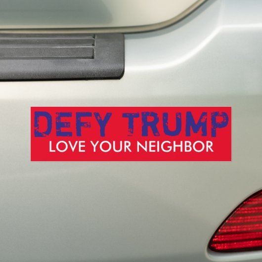 TEKORT TRUMP MET deze bumpersticker (Op auto)