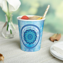 Tekst aanpassen Diwali Blue wijzigen Papieren Bekers