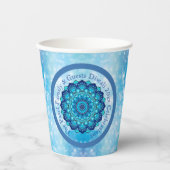 Tekst aanpassen Diwali Blue wijzigen Papieren Bekers (Voorkant)
