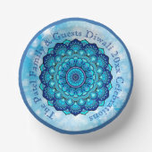 Tekst aanpassen Diwali Blue wijzigen Papieren Kommen (Voorkant)