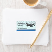 Tekst aanpassen - Lage vleugelvliegtuig Etiket (Insitu)