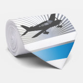 Tekst aanpassen - Lage vleugelvliegtuig Stropdas (Opgerold)