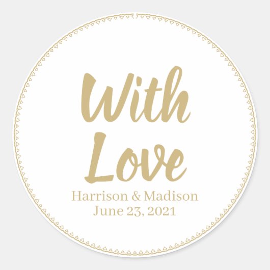 tekst Aanpassen Tekstlabels voor cadeaubonnen voor Ronde Sticker (Voorkant)