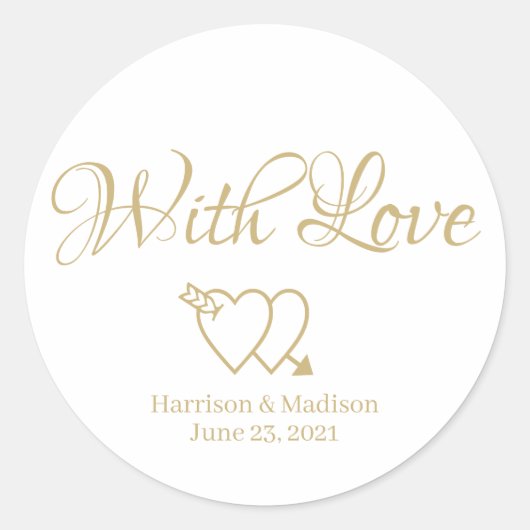 tekst Aanpassen Tekstlabels voor cadeaubonnen voor Ronde Sticker (Voorkant)