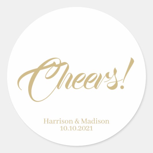 tekst Aanpassen Tekstlabels voor cadeaubonnen voor Ronde Sticker (Voorkant)